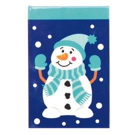 Baker Ross AX438 Snowman Christmas Notepads - Pack of 12, Festive Art and Craft Supplies for Crafts and Decorating at Christmas Time