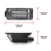 Luces LED para matrícula compatibles con Ni-ssan Altima Versa Sentra