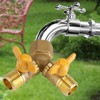 Dual Faucet Hose Adapter g1/2 Specification Dual Valve y Shaped