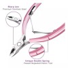 Decute Cortacutículas Profesional Acero Inoxidable, Rosa