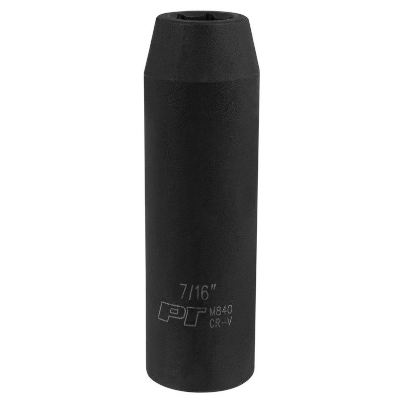 Performance Tool M840 1/2 Drive Impact Socket, 7/16 - Durable