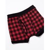 GALOW Boys Plaid Boxer Shorts, 3-Piece Set, 120-170 % Cotton,