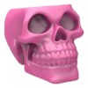 Molde De Resina Para Maceta Calavera Con Flor En Silicona
