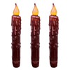 CVHOMEDECO. Real Wax Hand Dipped Battery Operated LED Timer Taper