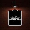 Lost and Found Department (Most Lost Balls) Black Funny Aluminum