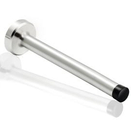 Door Stopper, 8 Inch Long Door Stop, Wall Mounted Doorstops Baby Proof Door Bumper Tips Stainless Steel Heavy Duty Extra Long Door Stops, Brushed Nickel