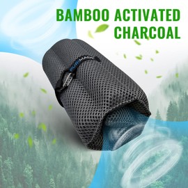 PURIMADE Bamboo Charcoal Air Purifying Bags,Reusable Activated Charcoal Pouches,300g Deodorizer and Odor Removal Eliminator,Shoe Freshener Absorbers for Car,Pet Space,Bathroom,Closet,etc