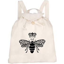 Azeeda 'Queen Bee' Canvas Rucksack/Backpack (RK00003087)