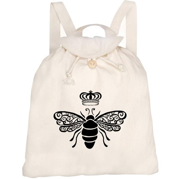 Azeeda 'Queen Bee' Canvas Rucksack/Backpack (RK00003087)