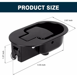 1Pc Black Universal Metal Recliner Replacement Part, Sofa Chair Couch Release Lever Pull Handle Replacement Recliner Handle