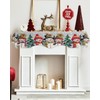 T&H XHome Christmas Mantel Scarf - Modern Fireplace Table Runner