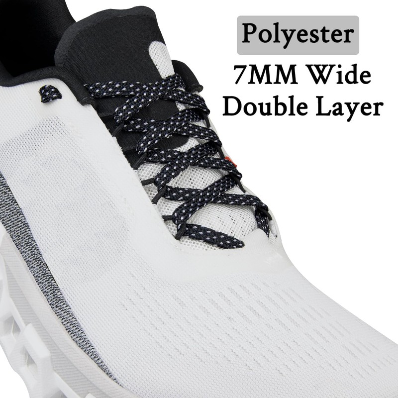 Endoto Shoe Laces for ON CloudMonster,7MM Flat Shoelaces Replacement Women