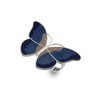 Scarf Ring - Enamel Large Butterfly - Blue