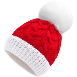 Olreco Baby Santa Hat Baby Christmas Hat Infant Santa Hat Toddler Santa Hat for Baby Beanie Santa Beanie Toddler Christmas Hat