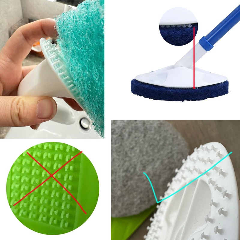 6 Pack –Tub and Tile Scrubber Refill（Blue）