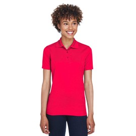 UltraClub Ladies' Cool & Dry Mesh Piqué Polo L RED