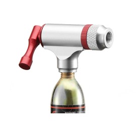 Lancer Tactical CO2 Bike Inflator (Color: Silver/Red)