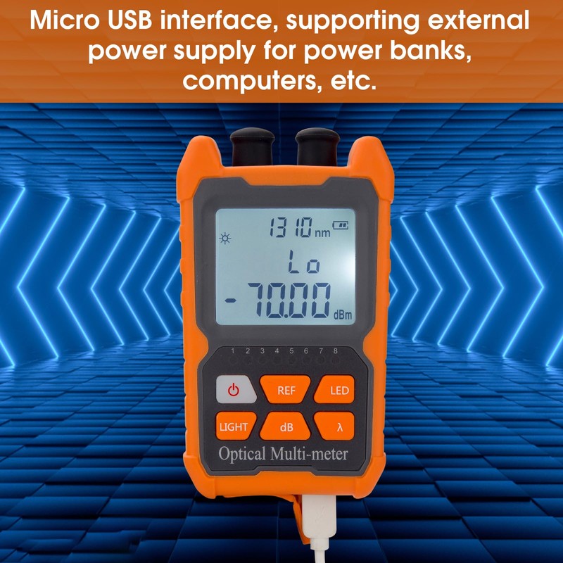Duogalia Fiber Optic Tester Portable Fiber Light Power Meter FC/SC/ST