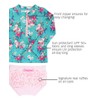 RuffleButts® Girls Fancy Me Floral Long Sleeve Rash Guard Bikini