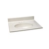 Design House 586313 Cultured Marble 25-inch Vanity Top with Integrated