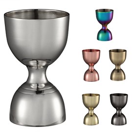 Premium Cocktail Jigger 2oz/1oz, Stainless Steel Bell Jigger for Bartending,Cocktail Measuring Jigger,Durable Double Jigger,Cocktail Measuring Cup