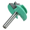 Yakamoz 45 Degree Lock Miter Router Bit, 1/4" Shank Green