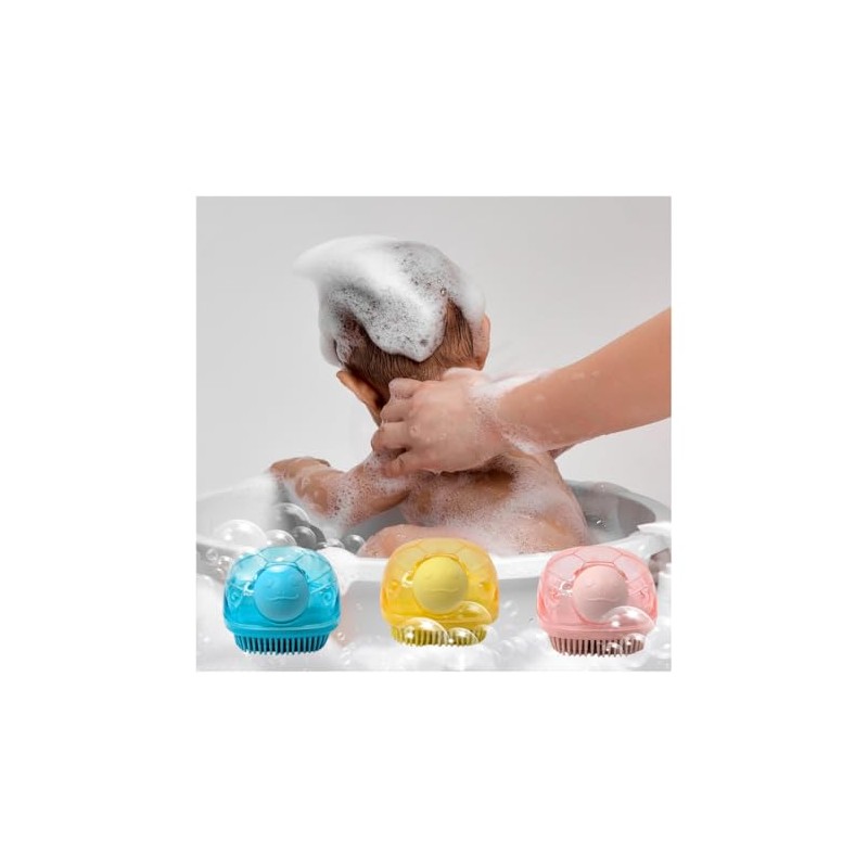 Set De 3 Cepillos Exfoliantes Facial Corporal De Silicona Esponja