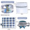 Sunflora Picnic Backpack for 4 Person with Blanket Picnic Basket