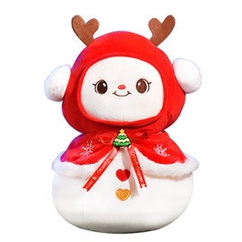 Christmas Snowman Plush Toy,9in/23cm Xmas Snowman Plush Pillow Toy for Kids,Cute Christmas Snowman Stuffed Doll,Soft Stuffed Animal Gift for Girls Boys,Christmas Stocking Fillers,Winter Holiday Decor