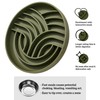 OHMO Slow Feeder Dog Bowls(Tree Life, Camo Green) Enrichment Soft