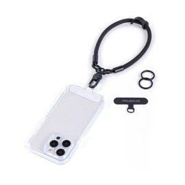 project-cb Phone Wrist Strap×1,Phone Tether Tab×2,Phone Wristlet,Phone Lanyard Wrist Strap,Key Holder,KeyChain,Key Ring×2(Black)