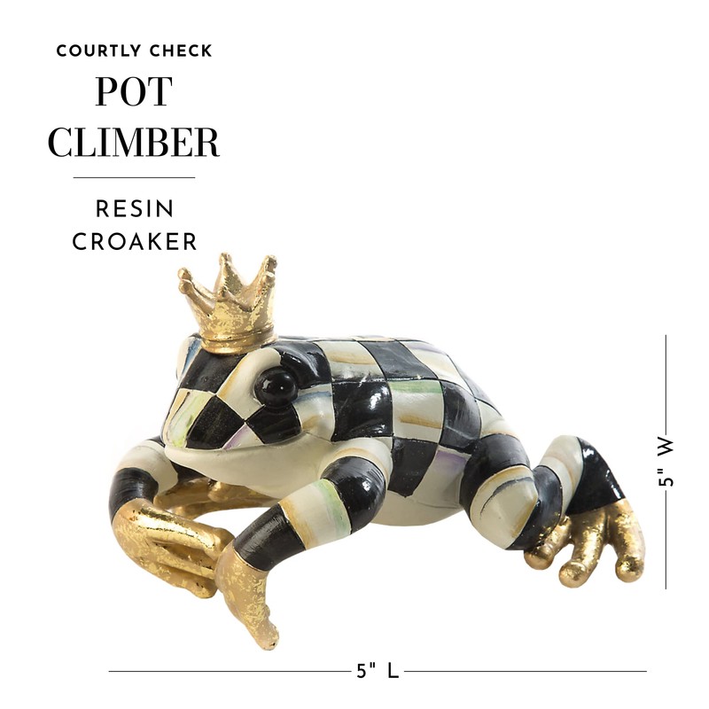 MACKENZIE-CHILDS Pot Climber, Decorative Flowerpot Hanger, Indoor and Outdoor Planter