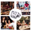 YAARUJEE Dice Dice 25mm 10pcs 6-Sided Right Angle Large White