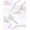 Women's Flat Snake Chain Necklace Stainless Steel in 3 mm