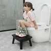 HOUCHICS White Step Stool,One Step Stool for Adult Kids,Wood Bedside