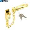 Door Security Chain Lock Polished Brass Security Chain with Door