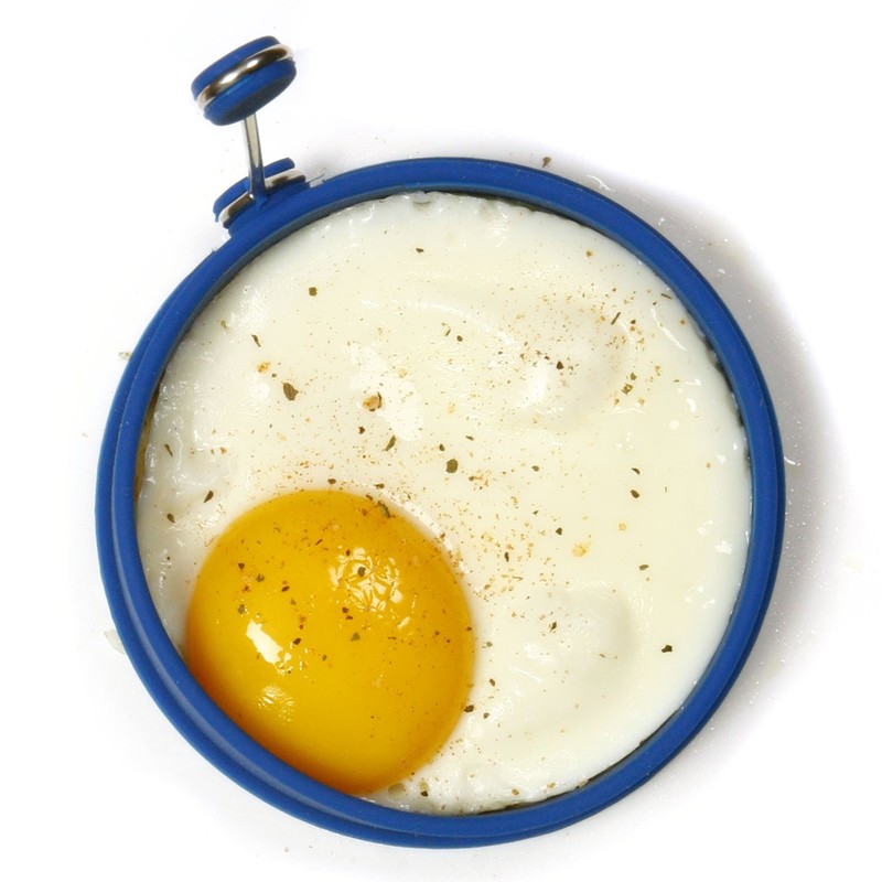 Norpro Silicone Round Pancake/Egg Rings, 2 Pieces, Blue