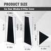 Automobile Door Window Pillar Post Trim Protector Cover Fit for