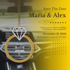 Wedding Gifts for Couples 2024, Wedding Gifts for Couple, Engagement Gifts for Couples Our First Christmas Engaged, Christmas Tree Engaged Ornament Gift for Newlywed Couple 2024