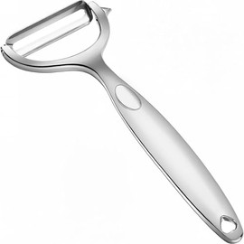 Stainless Steel Vegetable Peeler for Kitchen – Potato Peelers with Remover, Straight Blade Potato Peeler for Fruits & Vegetables, Durable All-Stainless Steel Design