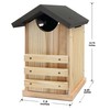 Outer Trails Owl Houses, Japanese Cedar, with Composite Weather-Tight Roof