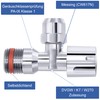 VARIOSAN Angle Valve 14900, 1/2 Inch, Brass, DVGW/KTW/W270 Approval, Self-Sealing,