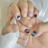 Dara Beauty September 2025 Art of the MonthNavy Nail❣ -