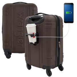 Wrangler Astral Hardside Luggage, Cedar, 20-Inch Carry-On
