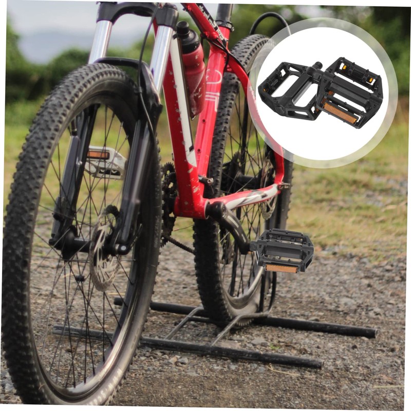 Mipcase 1 Pair Durable Slip Mountain Bike Foot Pedals Reinforced