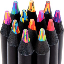 Muchcute Stocking Stuffers Art Supplies 12 Rainbow Colored Pencils