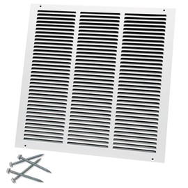 Howeall 18"W x 18"H [Duct Opening Size] Steel Return Air Grille, Air Return Vent Cover for Ceiling and Sidewall - HVAC Air Vent Covers - [Outer Dimensions: 19.75"W x 19.75"H]