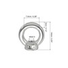 PATIKIL Ring Nut Eye Nut M3, 6 Pieces 304 Stainless