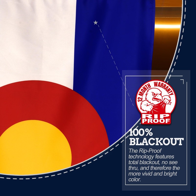 Anley Rip-Proof Double Sided 3-Ply Colorado State Flag 3x5 Foot