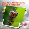 Classic Rectangle Magnet with Stand - Javan Tree Frog Flying